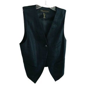 Dana Brooke Black Linen Vest